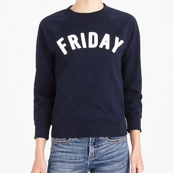 J. Crew Tops - J.crew Mercantile Friday navy sweatshirt size xs
